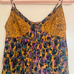 Free people floral lace tank